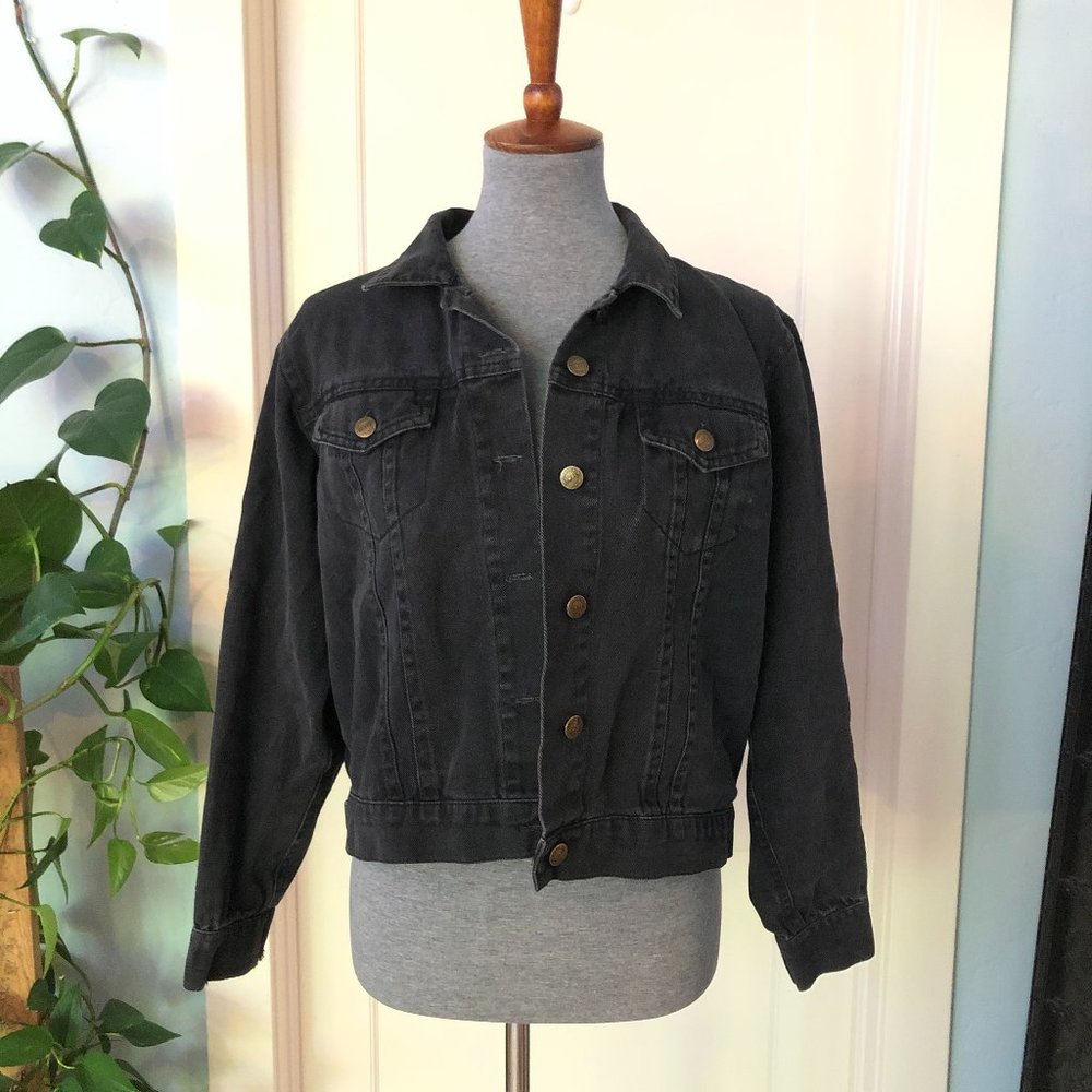 Black Denim Jean Jacket